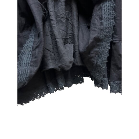 Guess Vintage Y2K Black Cotton Layered Maxi Skirt - Picture 4 of 9